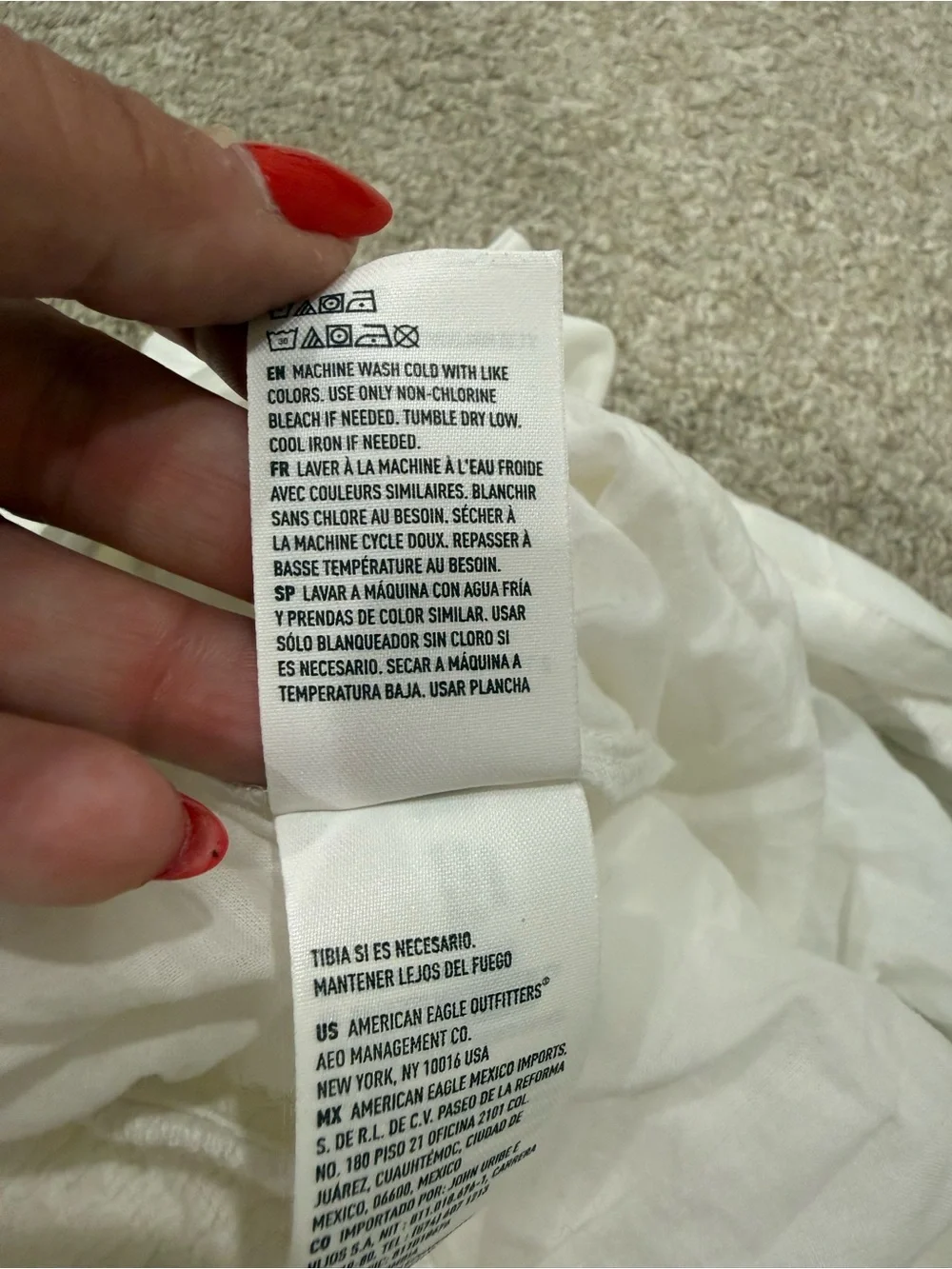 NWT American Eagle Outfitters White Tiered Maxi Skirt Size XL